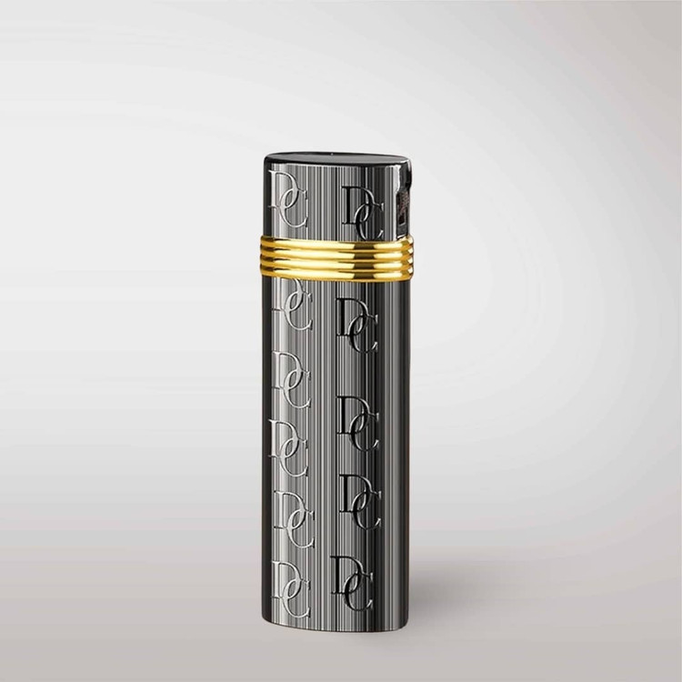 فندک گازی پیپ aurora بدنه فلزی طرح دار اورجینال