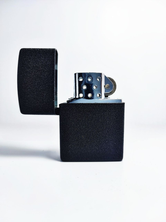 فندک گازی طرح زیپو مدل آسفالتی بدنه فلزی | استایل فندک