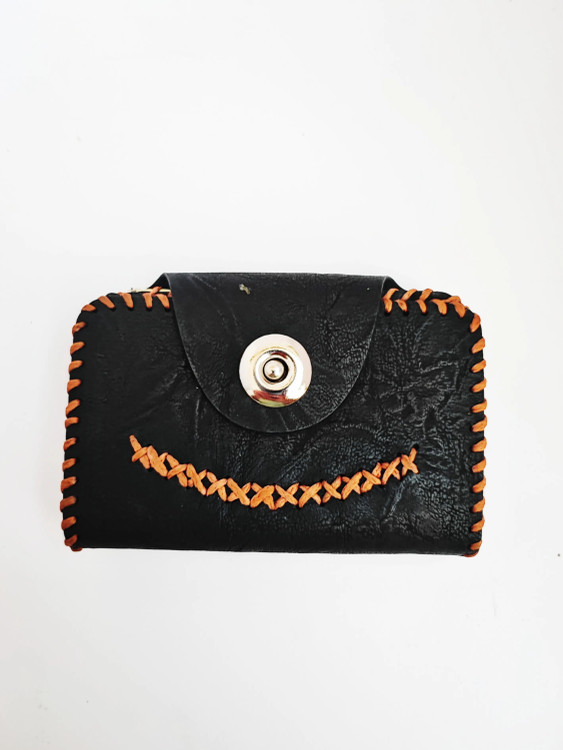 جاکارتی چرمی دستدوز مدل آکاردئونی ظرفیت ۱۰ کارت