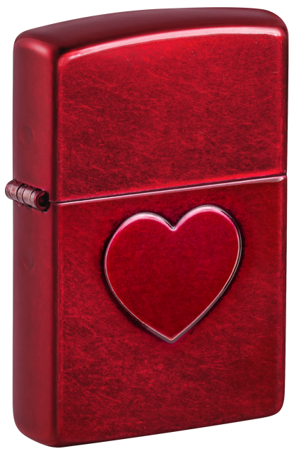 فندک زیپو مدل Stamped Heart – رنگ قرمز Candy Apple کد 46588