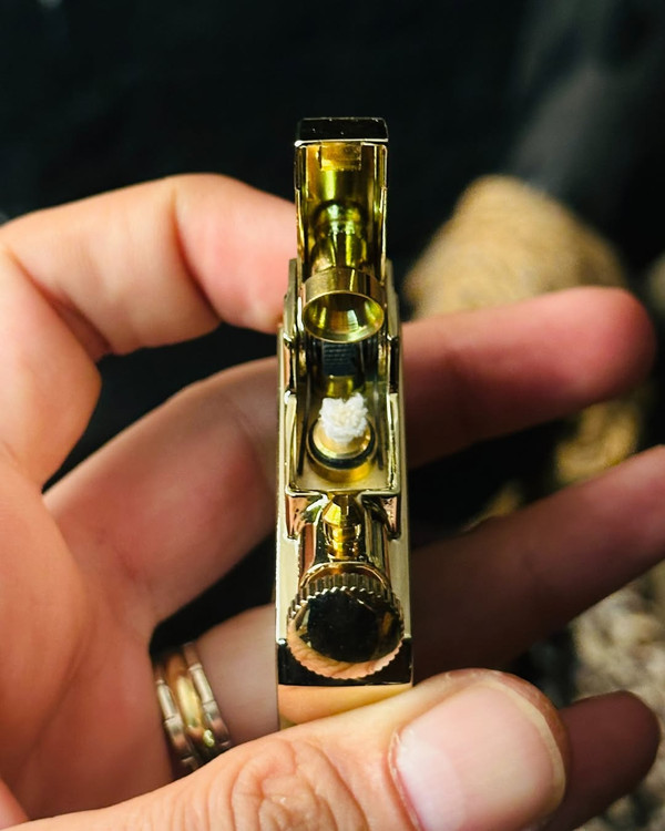 فندک بنزینی هانست (HONEST) مخزن شیشهای با جرقه اتوماتیک