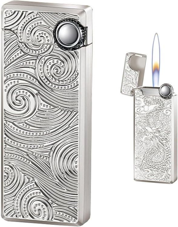 فندک گازی بندن | bondon طرح موج بدنه فلزی اورجینال