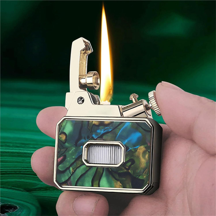 فندک بنزینی هانست (HONEST) مخزن شیشهای با جرقه اتوماتیک