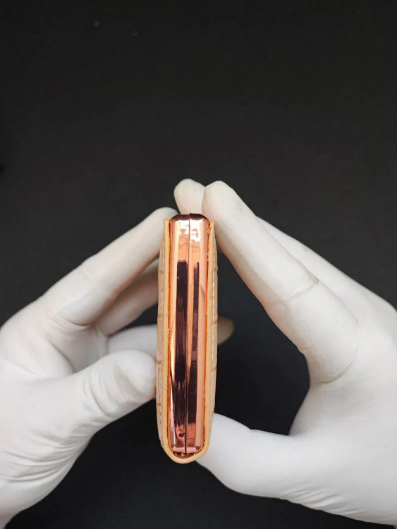 جاسیگاری چرمی Guipai رنگ کرم طرح چهارخانه – کد TH02