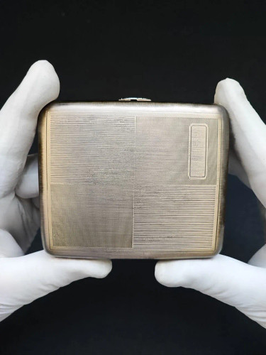 قوطی سیگار گوپای (guipai) بدنه یرنجی طرح راه راه