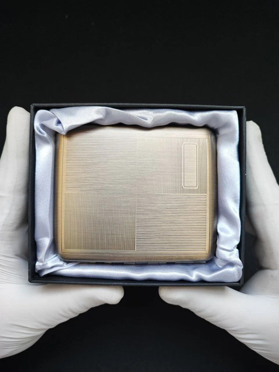 قوطی سیگار گوپای (guipai) بدنه یرنجی طرح راه راه