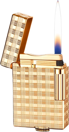 فندک دروی (derui) بدنه فلزی لاین 1 رنگ طلایی