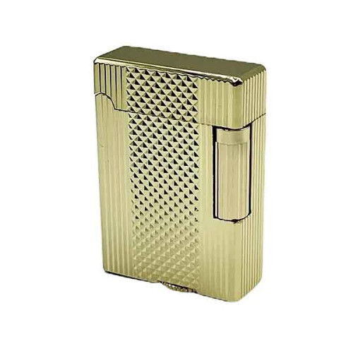 فندک دروی (derui) لاین1طلایی طرح راه راه