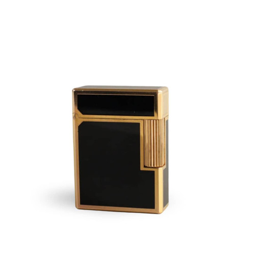 فندک دروی(derui)لاین1بدنه لاکی مشکی طلایی