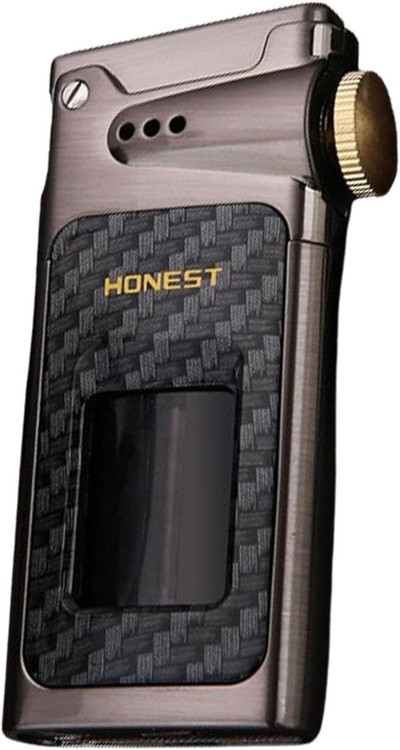 فندک بنزینی هانست (honest) مخزن شیشه ای طرح آنتیک