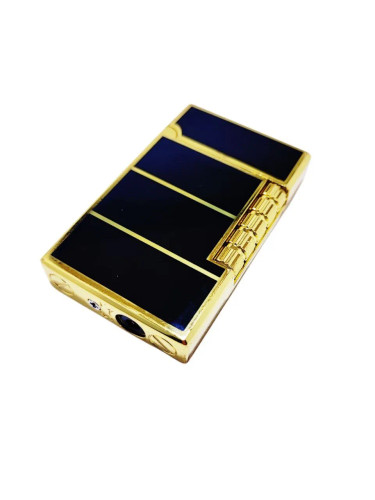 فندک گازی بغل زن برند لایتر (lighter)رنگ مشکی طلایی طرح خط افقی