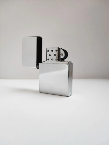 فندکگازی طرح زیپو استیل ساده