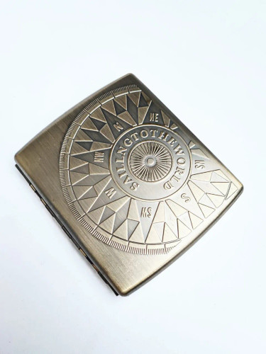 جای سیگار برند روپای (ruipai) بدنه برنج طرح قطب نما