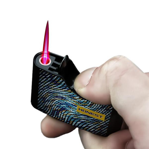 فندک گازی هانست (honest) دکمه ای شعله قرمز