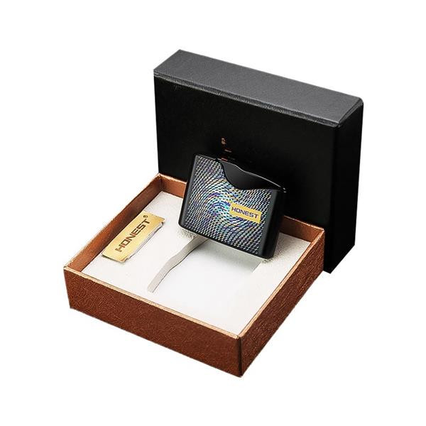 فندک گازی هانست (honest) دکمه ای شعله قرمز