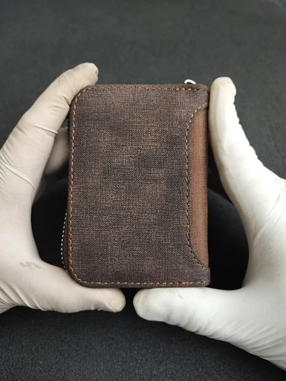 کیف کارت زیپ دار آکاردئونی پارچه ای کد 335050