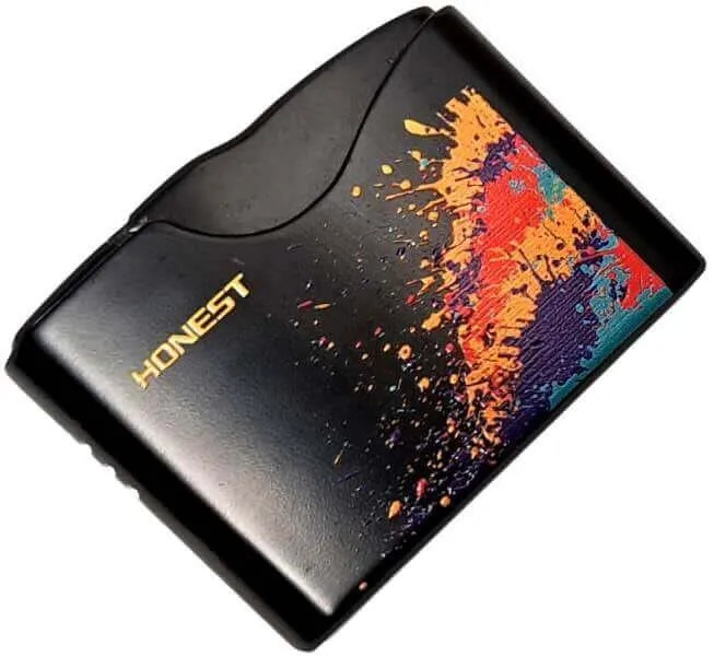 فندک گازی هانست (honest) دکمه ای شعله قرمز