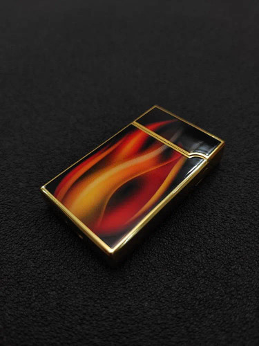 فندک گازی دو شعله برند لایتر طرح آتش