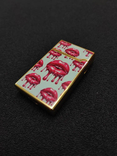 فندک گازی دو شعله برند لایتر طرح رومانس