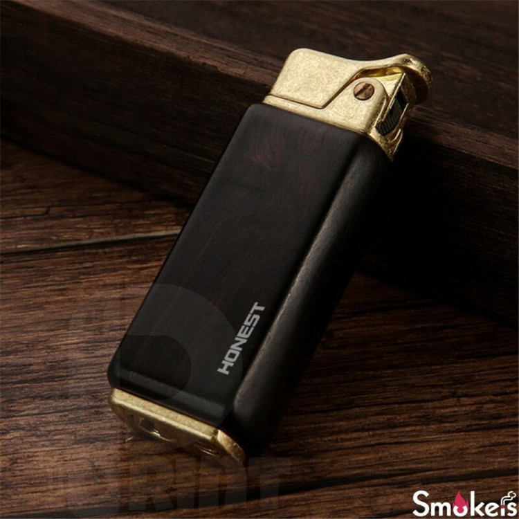 فندک بنزینی هانست (honest) بدنه چوبی