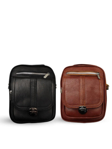 کیف دوشی چرم مصنوعی سایز متوسط مردانه زنانه کد0374