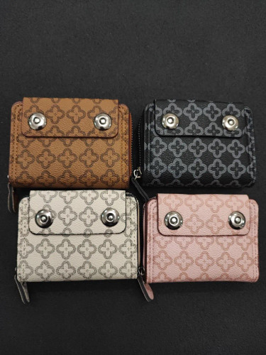 کیف کارت کتان زیپ دار زنانه طرح ستاره کد 9534