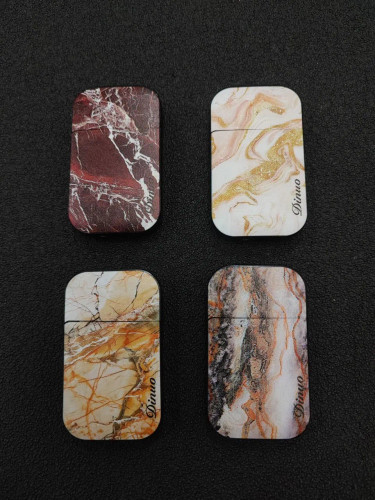 فندک گازی باریک برند لایتر طرح سنگ جرقه سنگی