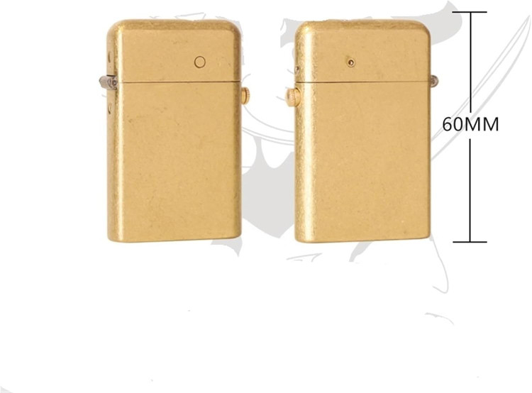 فندک بنزینی زرو پرمیوم دیزاین رنگ طلایی مات اورجینال