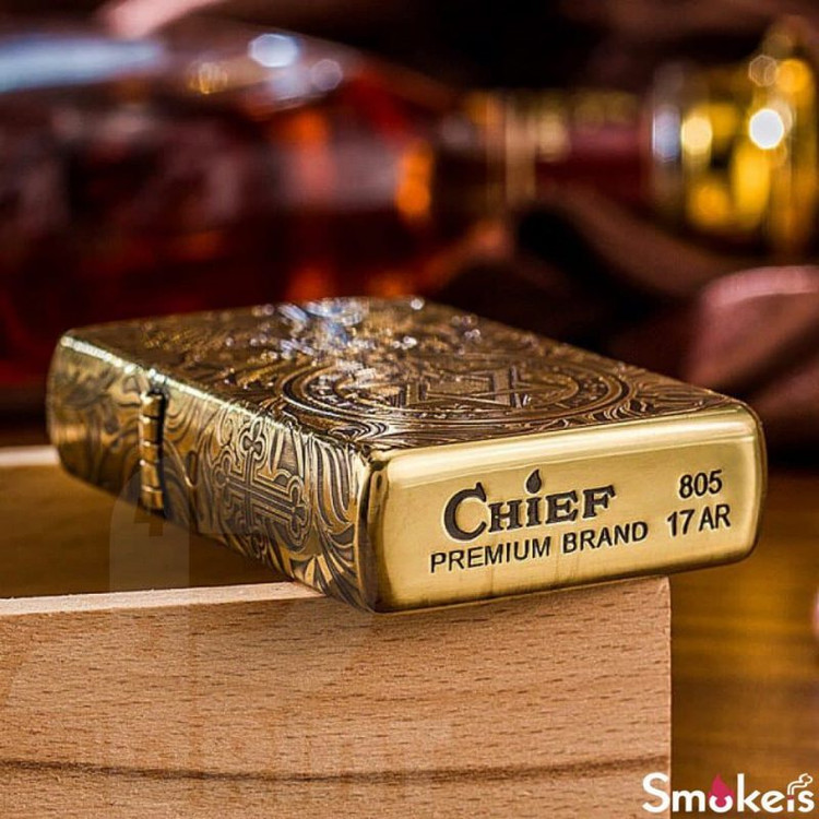 فندک بنزینی برند Chief طرح فرشته نگهبان اورجینال