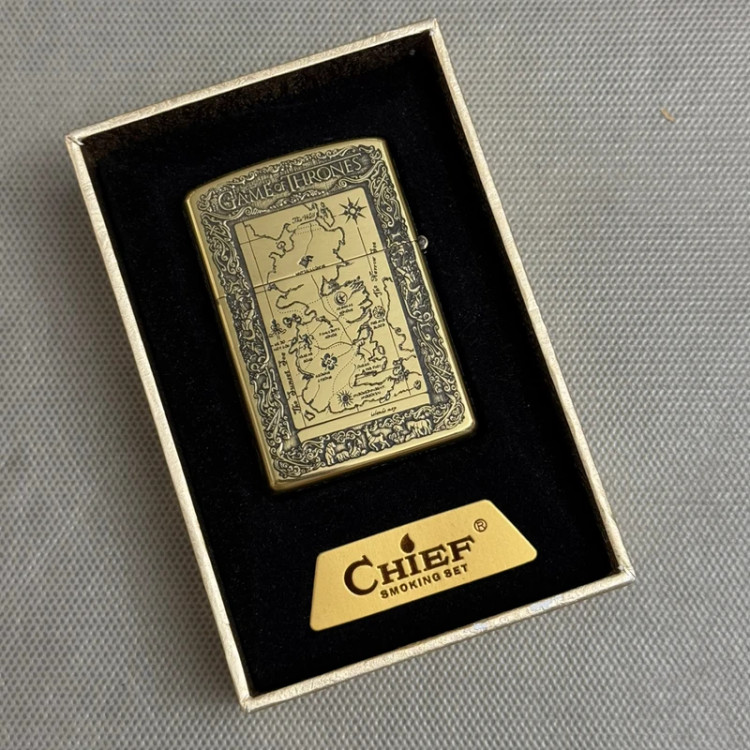 Game of Thrones Chief Gasoline Lighter (540 Degree Engraving) Original