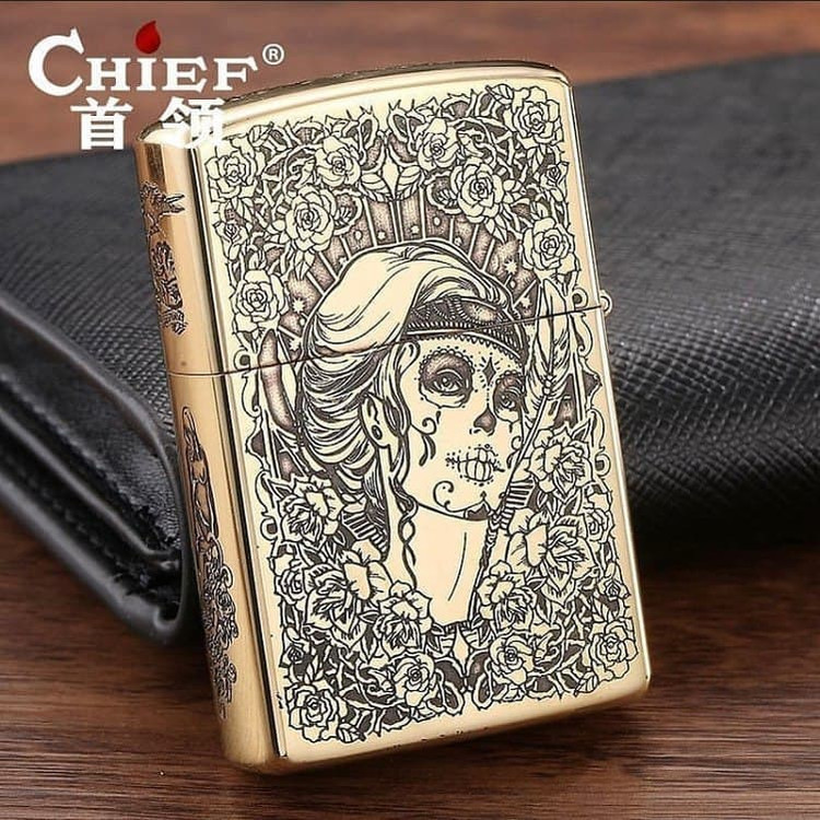 فندک بنزینی برند Chief طرح الهه یونان اورجینال