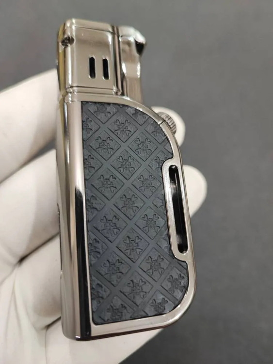 فندک دو شعله هانست (honest) بدنه فلزی شیکر دار اورجینال