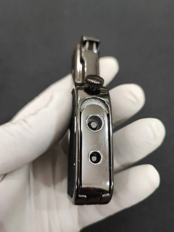 فندک دو شعله هانست (honest) بدنه فلزی شیکر دار اورجینال