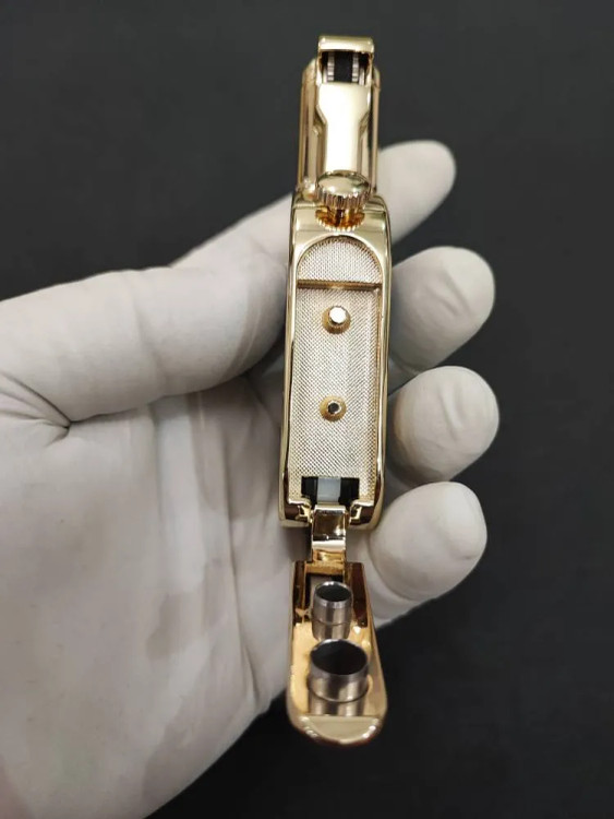 فندک دو شعله هانست (honest) بدنه فلزی شیکر دار اورجینال