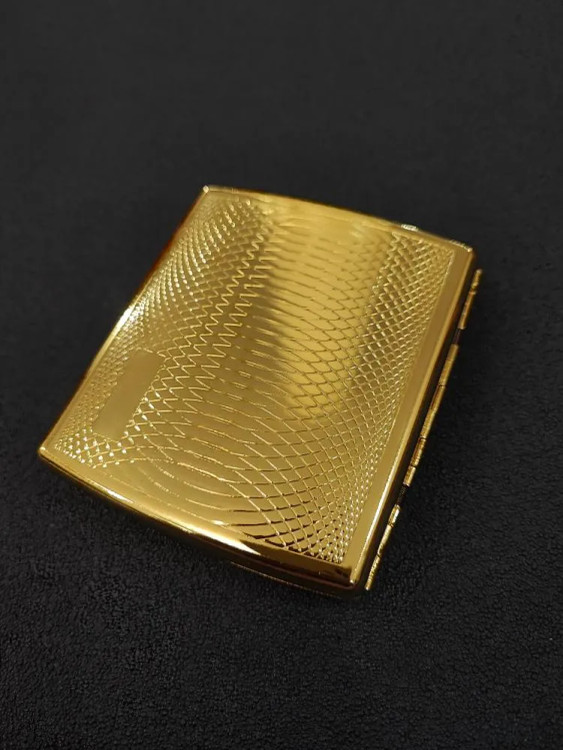 جای سیگار برند روپای بدنه فلزی رنگ طلایی براق