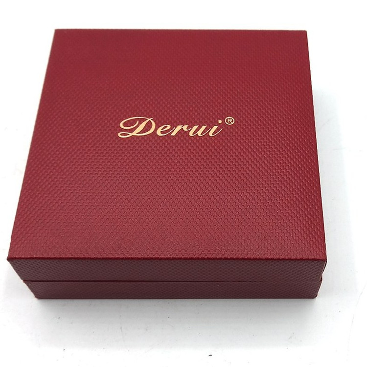 فندک گازی دروی (derui) بغل زن لاین1 مشکی با حاشیه طلایی