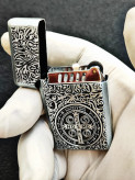 فندک بنزینی برند lighter بدنه فلزی طرح کنستانتین