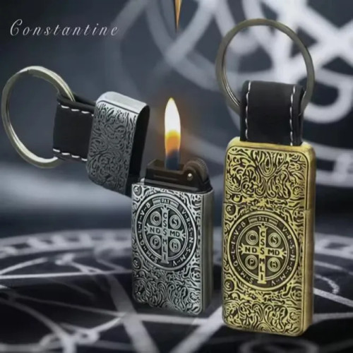 فندک گازی برندlighter طرح کنستانتین با حلقه جاکلیدی