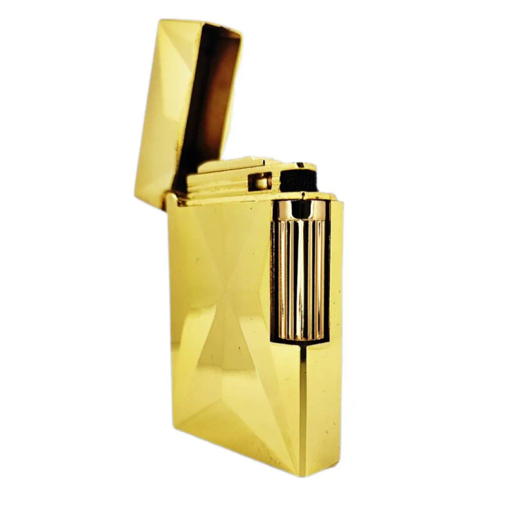 فندک گازی بغل زن برند lighter بدنه فلزی طرح کریستال