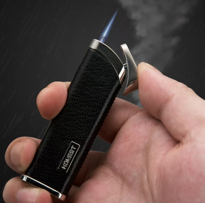 فندک اتمی هانست (honest) بدنه چرمی مدل مدل LIHN-1586 اورجینال