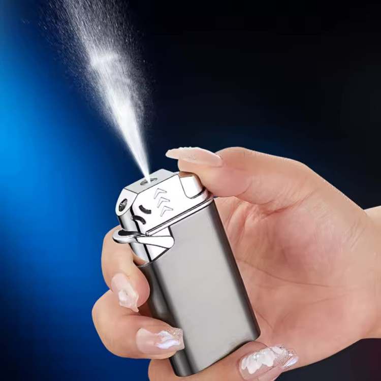 فندک گازی برند lighter دارای مخزن عطر و شاستی اسپری