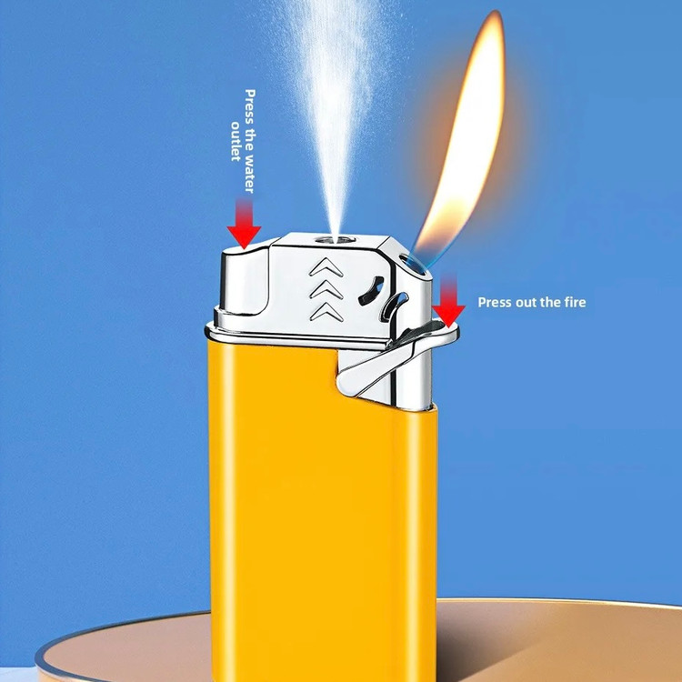 فندک گازی برند lighter دارای مخزن عطر و شاستی اسپری