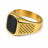 انگشتر استیل رنگ ثابت مدل Diamond Mesh