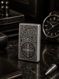 فندک بنزینی برند lighter بدنه فلزی طرح کنستانتین
