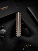 جا سیگاری چرمی گوپای (Guipai) چهار خانه ریز طرح damier ebene