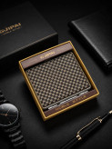 جا سیگاری چرمی گوپای (Guipai) چهار خانه ریز طرح damier ebene