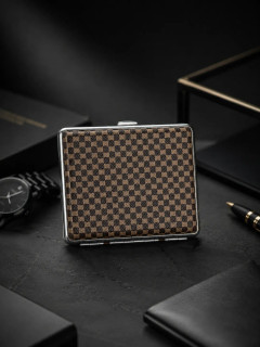 جا سیگاری چرمی گوپای (Guipai) چهار خانه ریز طرح damier ebene
