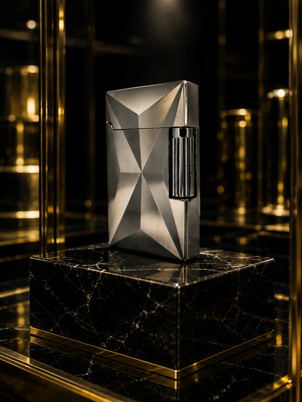 فندک گازی بغل زن برند lighter بدنه فلزی طرح کریستال