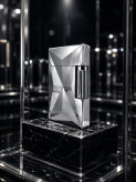 فندک گازی بغل زن برند lighter بدنه فلزی طرح کریستال