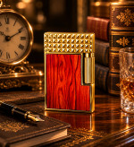 فندک گازی بغل زن برند لایتر طرح چوب با صدای سه بعدی کد ch02